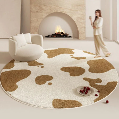 Cream Style Bedroom Decor Carpet Large Area Round Carpets